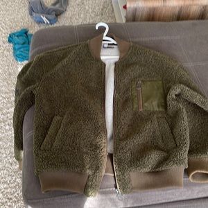 Dark green Bench Sherpa bomber jacket